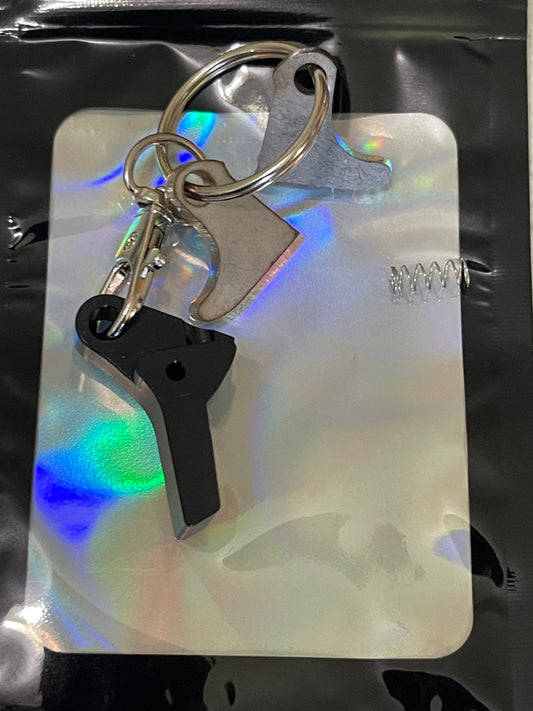 (G) locker key chain charm flat ( aluminum )