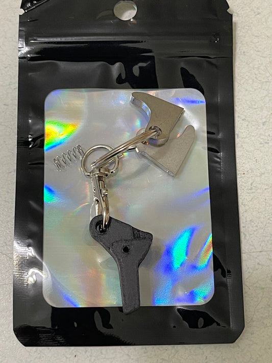 (G) locker key chain charm flat ( Nylon )