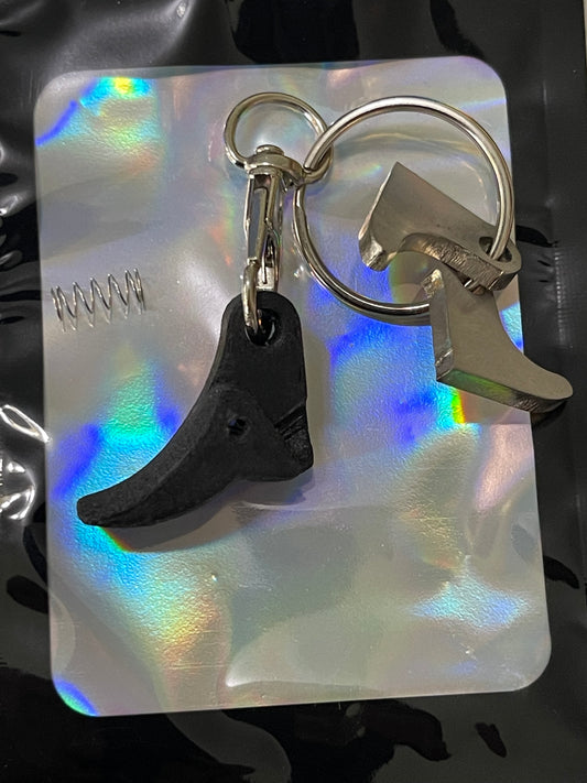 (G) locker key chain charm curved ( Nylon )